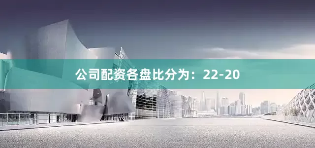 公司配资各盘比分为：22-20