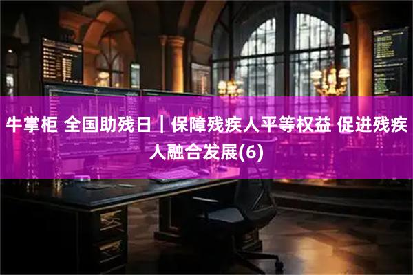 牛掌柜 全国助残日｜保障残疾人平等权益 促进残疾人融合发展(6)
